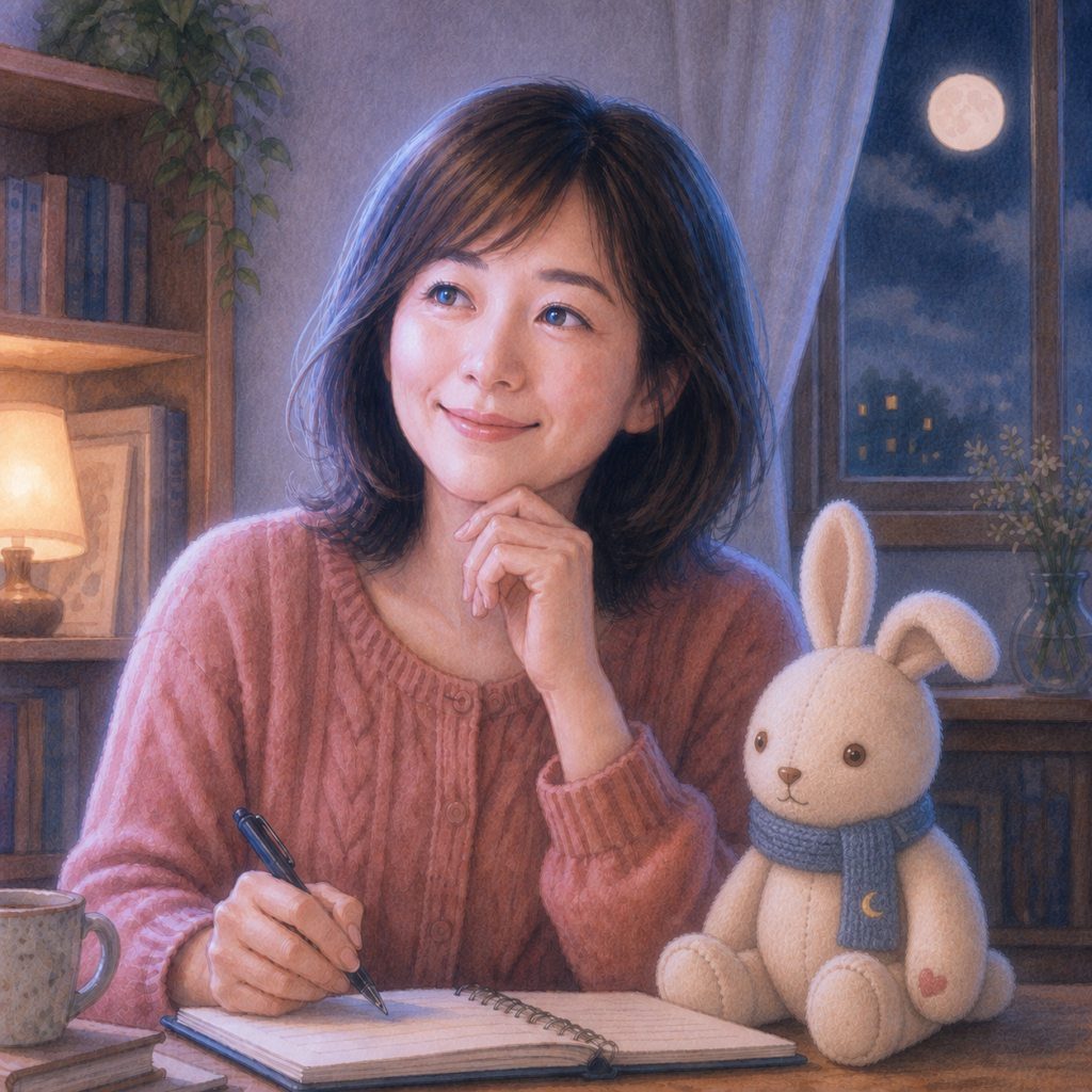 片想い運営者・鈴木真理（スマリ）と案内役の兎