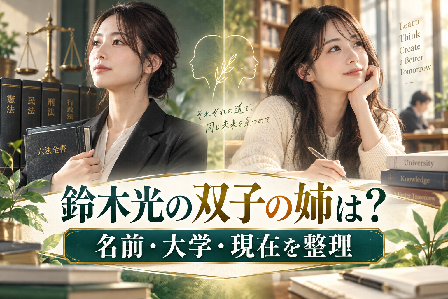 鈴木光の双子の姉は？名前・大学の噂と弁護士になった現在