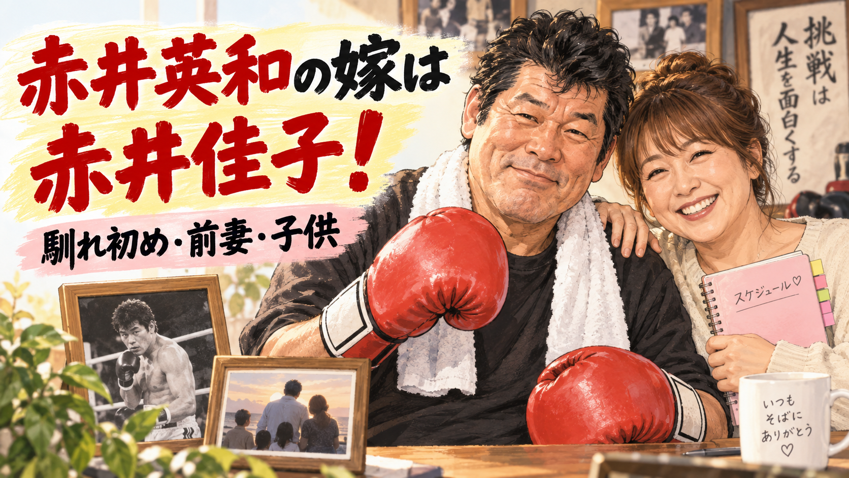 赤井英和の嫁は赤井佳子！ 馴れ初め・前妻・子供